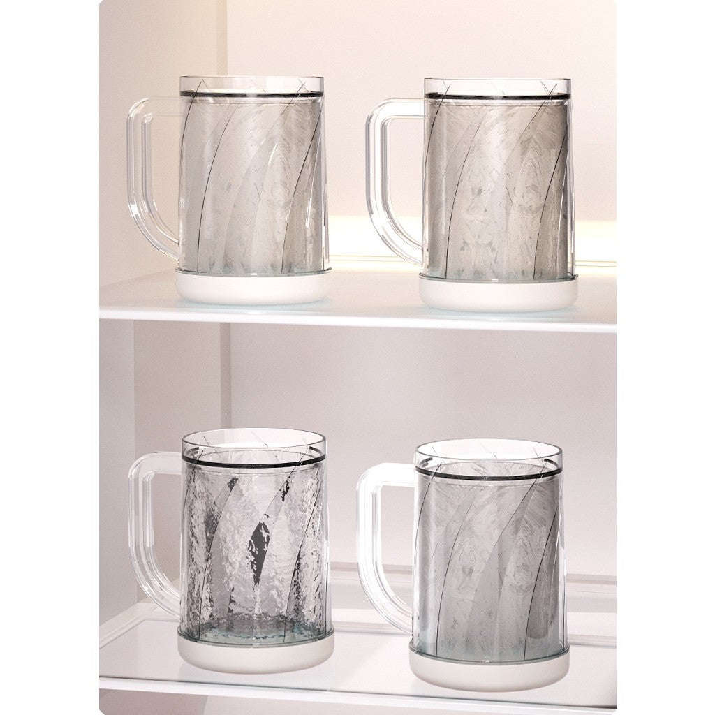 Cana Frigorifica cu Gheata, Flippy, 14.2 x 10.4 x 14.7 cm, Plastic, 800 ml, Transparent-8