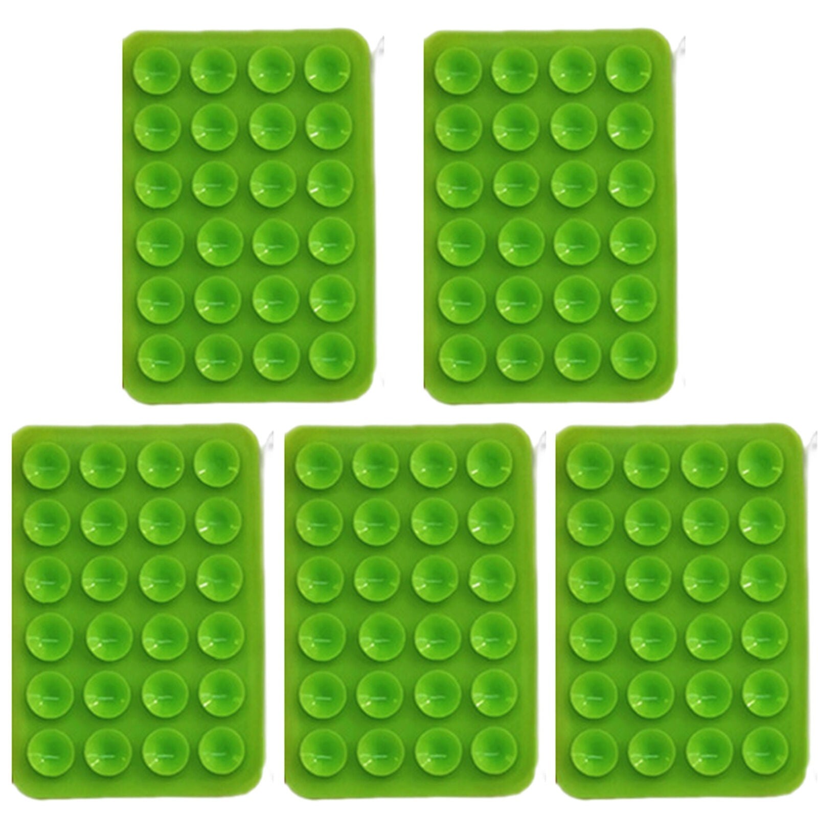 Suport Adeziv Universal, Flippy, pentru Telefon/Tableta, cu 24 Ventuze, potrivit pentru Tik-Tok/Selfie/Vizionare Video, din Silicon, 8 x 5.5 x 1 cm, Verde-3