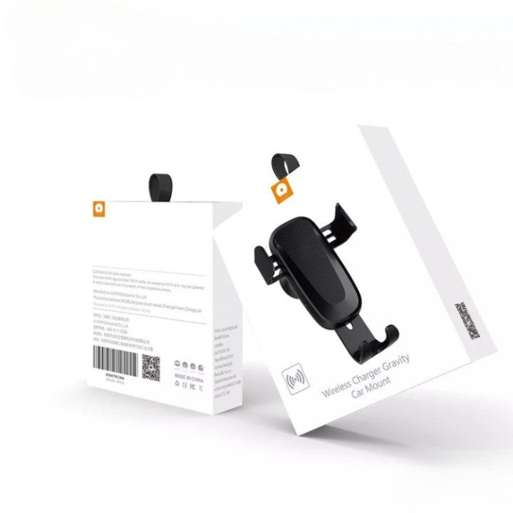 Suport auto cu incarcare wireless (inductie), Fast Charge WUW W2 negru-1