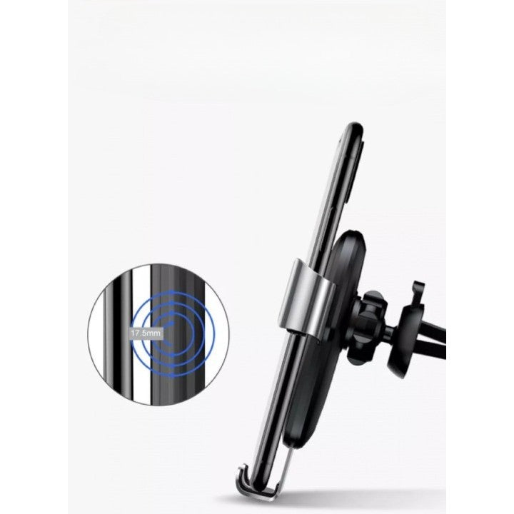 Suport auto cu incarcare wireless (inductie), Fast Charge WUW W2 negru-6