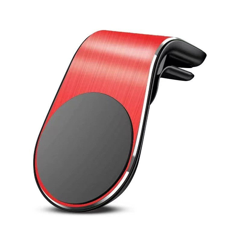 Suport de Telefon, Flippy, pentru Ventilatie, din ABS si Magnet, 3.8 x 3.7 x 6.2 cm, Universala, Rosu-0