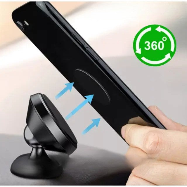 Suport Auto Magnetic Flippy, pentru Telefon BK1, Rotire 360 grade, Negru-1