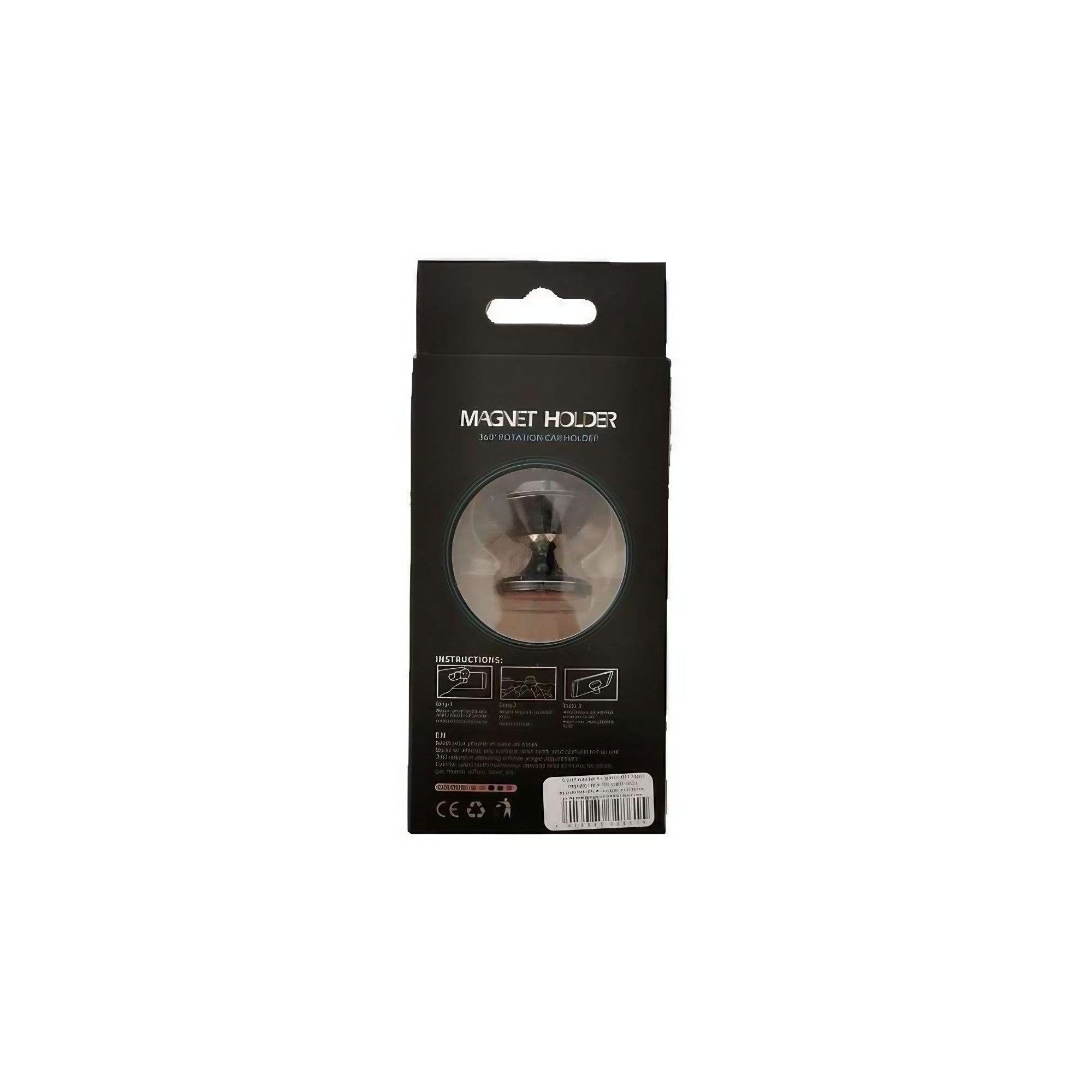 Suport Auto Magnetic Flippy, pentru Telefon BK1, Rotire 360 grade, Negru-3