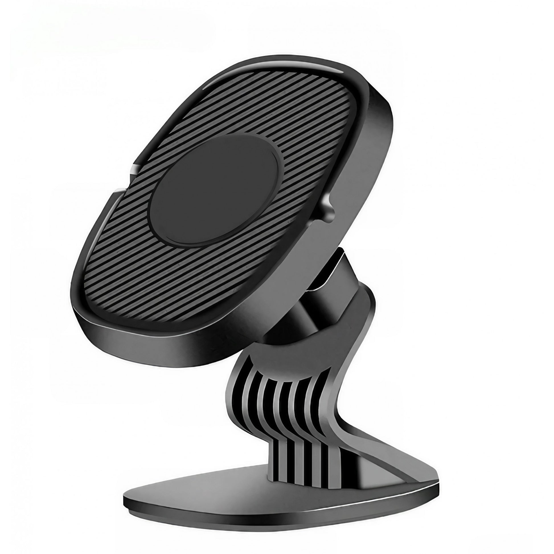 Suport Auto Magnetic Flippy 360 grade cu adeziv, 53 mm, Holder JS - 668, compatibil cu dispozitive intre 4" - 7", Ajustabil, 6 Magneti Neodymium  incorporati, Negru-0