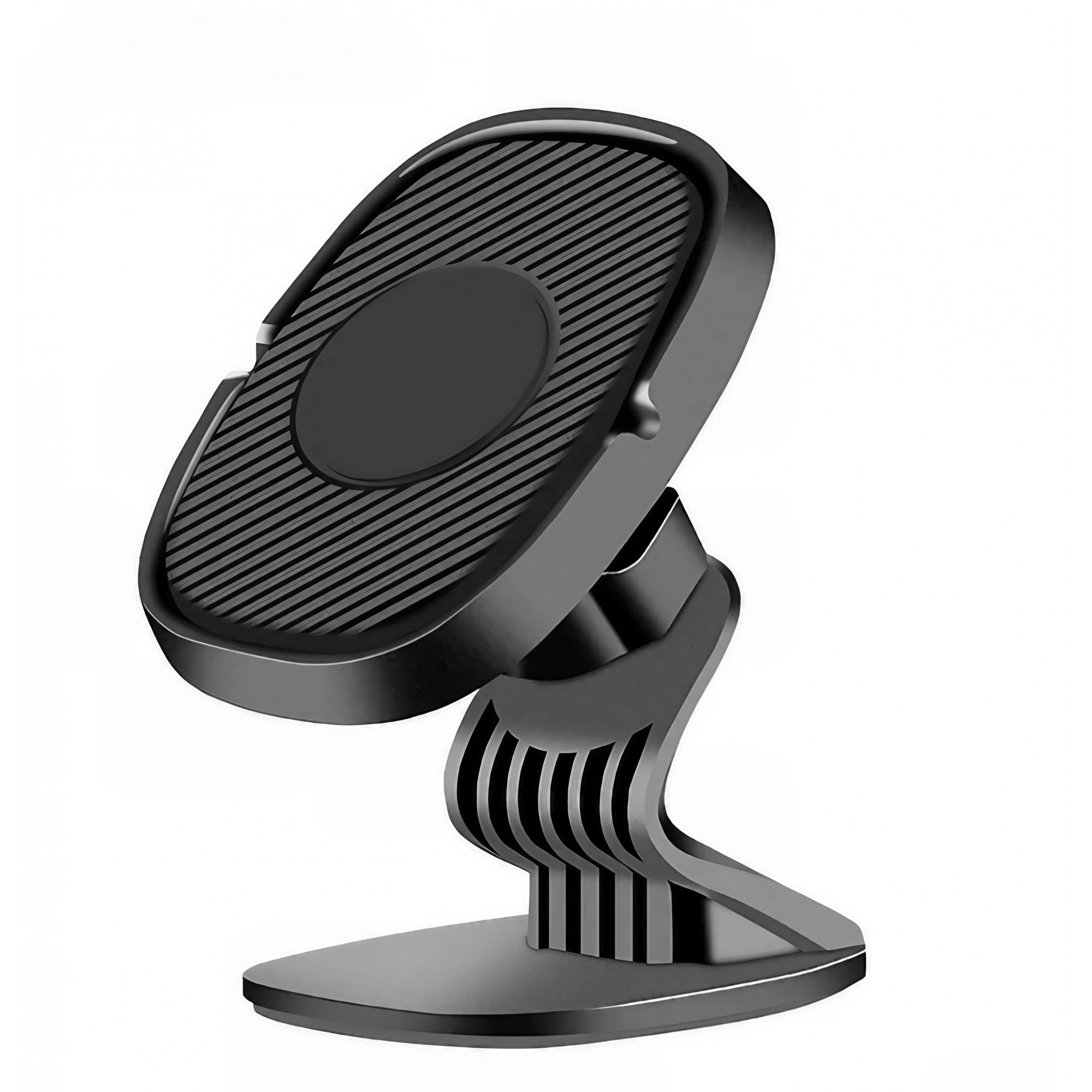Suport Auto Magnetic Flippy 360 grade cu adeziv, 53 mm, Holder JS - 668, compatibil cu dispozitive intre 4" - 7", Ajustabil, 6 Magneti Neodymium  incorporati, Negru-0