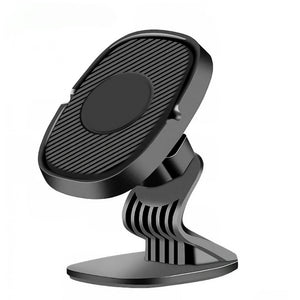 Suport Auto Magnetic Flippy 360 grade cu adeziv, 53 mm, Holder JS - 668, compatibil cu dispozitive intre 4" - 7", Ajustabil, 6 Magneti Neodymium  incorporati, Negru-0