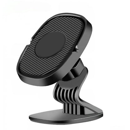 Suport Auto Magnetic Flippy 360 grade cu adeziv, 53 mm, Holder JS - 668, compatibil cu dispozitive intre 4" - 7", Ajustabil, 6 Magneti Neodymium  incorporati, Negru-0
