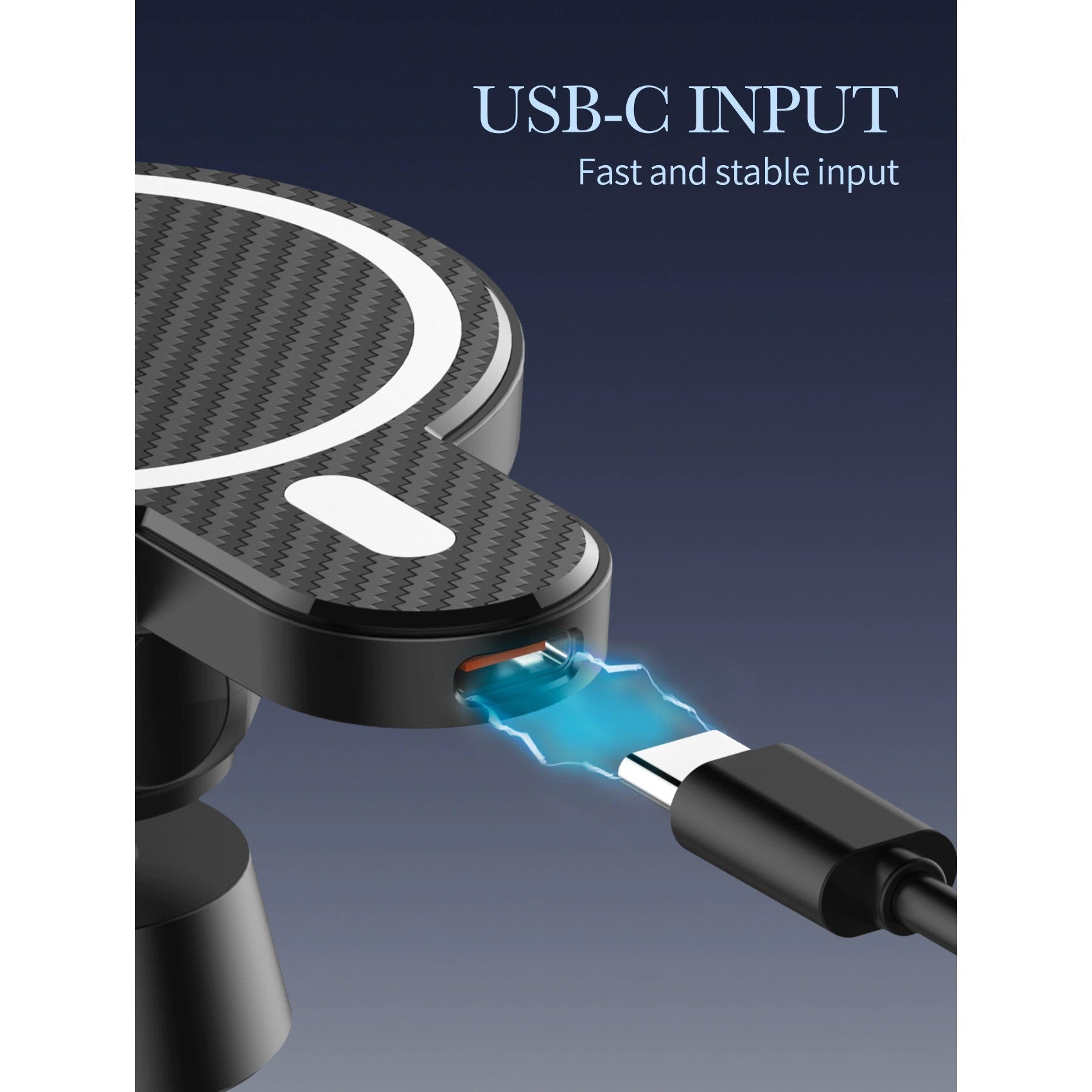 Suport auto MagSafe cu incarcare wireless 15W, Flippy, pentru seria iPhone 12, seria iPhone 13 si seria iPhone 14, Negru, Resigital-2