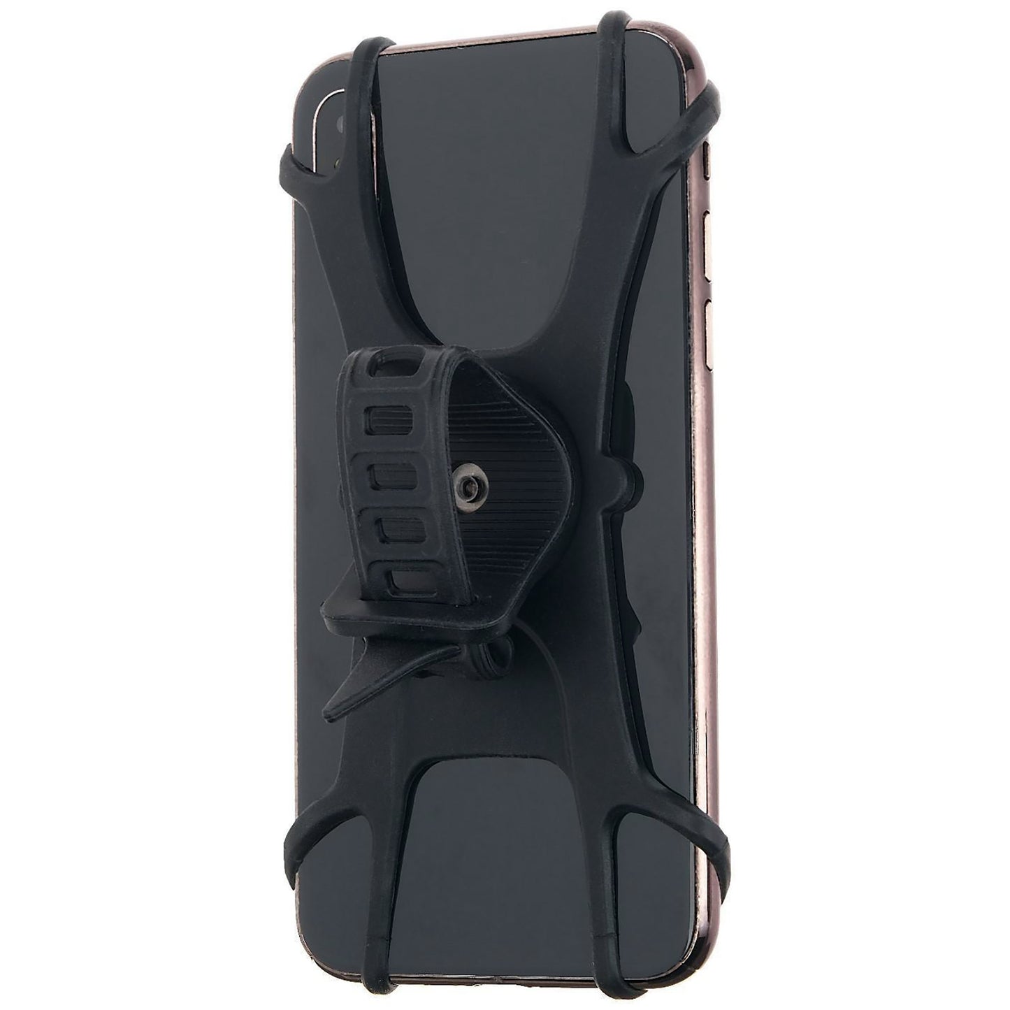 Suport Telefon pentru Bicicleta, Motocicleta, Trotineta,  din Silicon 4-7 inch, Negru-2