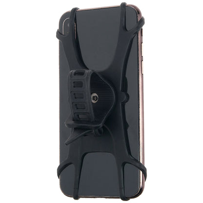 Suport Telefon pentru Bicicleta, Motocicleta, Trotineta,  din Silicon 4-7 inch, Negru-2