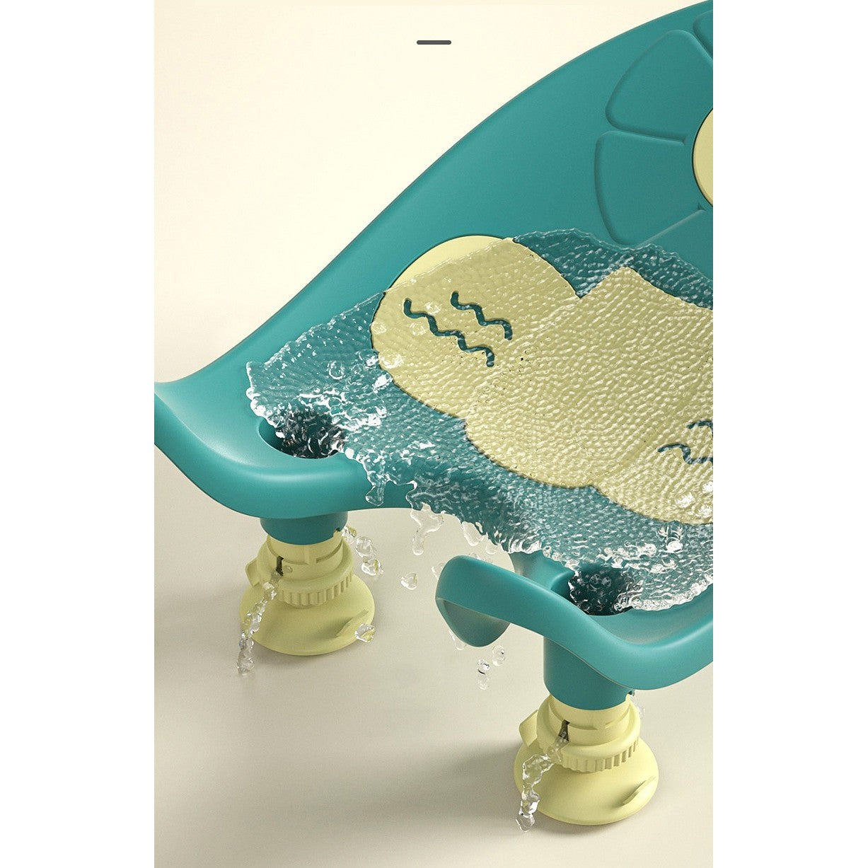 Suport de Baie Bebelusi, Flippy, 0-12 luni, Montare pe Chiuveta/Lavoar/Cada, Ventuze Antiderapante cu Intaltime Reglabila, 50 x 24 x 12.5 cm, Verde-2
