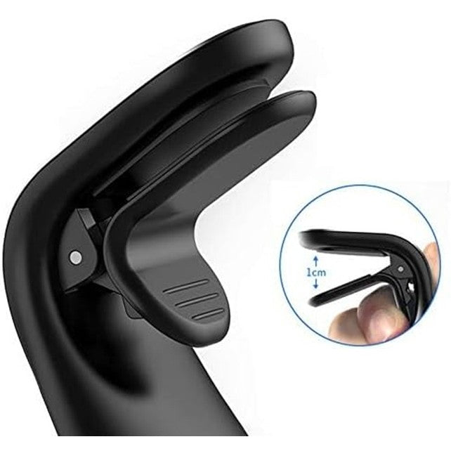 Suport de Telefon, Flippy, pentru Ventilatie, din ABS si Magnet, 3.8 x 3.7 x 6.2 cm, Universala, Albastru-4