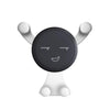 Suport de Telefon, Flippy, pentru Ventilatie, din ABS si Silicon, 11 x 10 x 4 cm, pentru Telefon 4.0 - 6.0 inch, Model Smiley Face, Argintiu-0