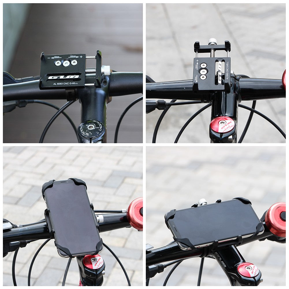 Suport de telefon pentru bicicleta/motocicleta/scuter/trotineta, GUB G-85SL Negru-3