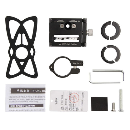Suport de telefon pentru bicicleta/motocicleta/scuter/trotineta, GUB G-85SL Negru-4