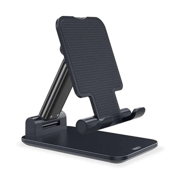Suport extensibil de birou, Flippy, cu brat telescopic, pentru smartphone sau tableta, pliabil, Universal, Negru-1