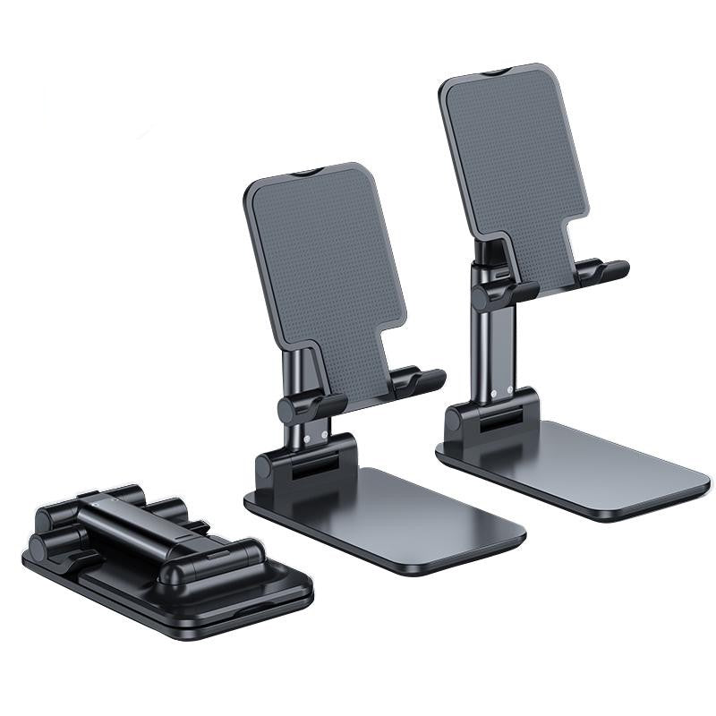 Suport extensibil de birou, Flippy, cu brat telescopic, pentru smartphone sau tableta, pliabil, Universal, Negru-2