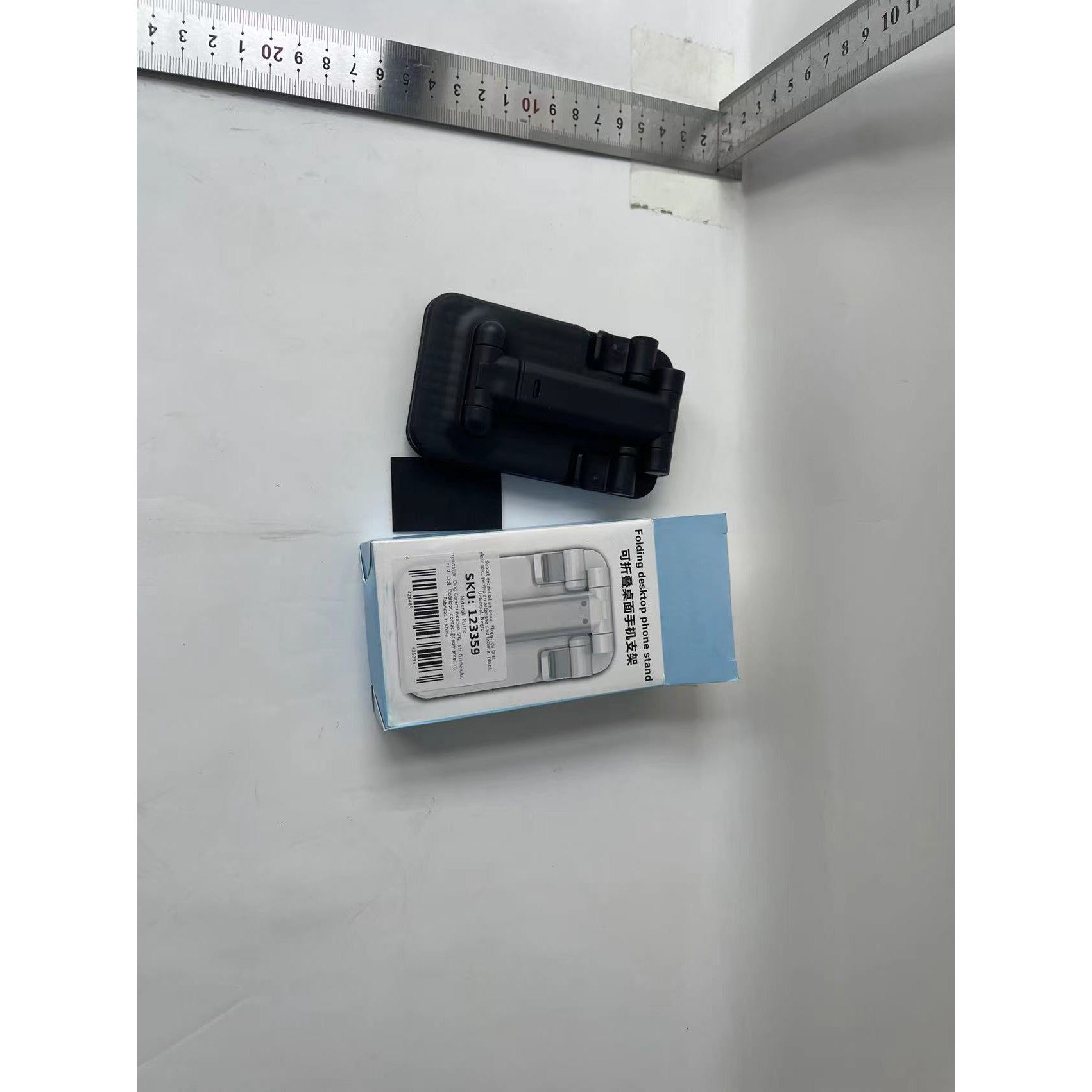 Suport extensibil de birou, Flippy, cu brat telescopic, pentru smartphone sau tableta, pliabil, Universal, Negru-5