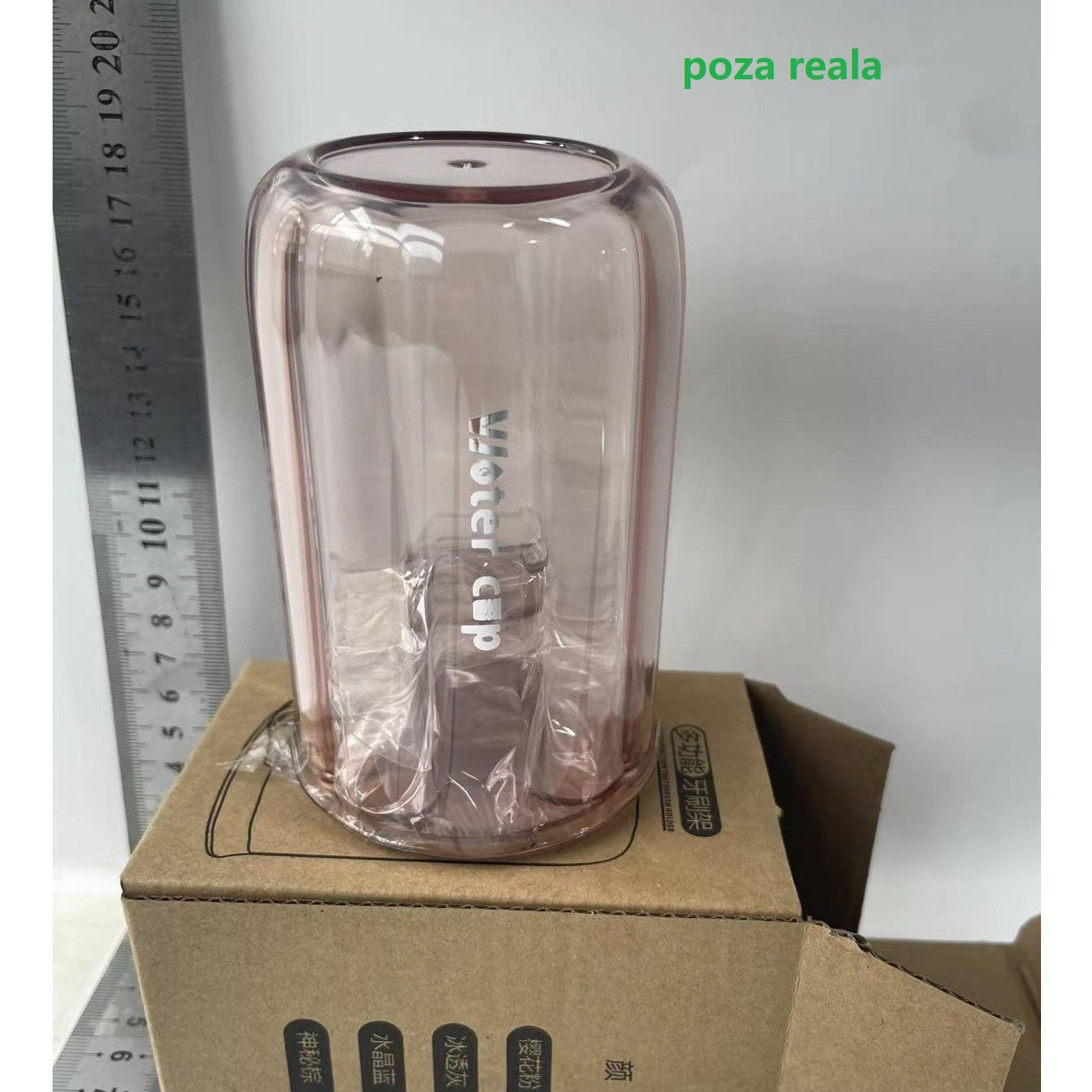 Suport Multifunctional 2 in 1, Pahar si Suport pentru Periuta de Dinti, Flippy, Plastic, Dimensiune: 10.4 x 7.3 x 7.3 cm, Roz-1