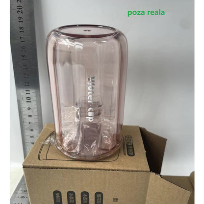 Suport Multifunctional 2 in 1, Pahar si Suport pentru Periuta de Dinti, Flippy, Plastic, Dimensiune: 10.4 x 7.3 x 7.3 cm, Roz-1