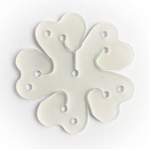 Suport pentru baloane care formeaza o floare, cu un singur strat, pentru 6 baloane, 6x6cm- 2.7g-0