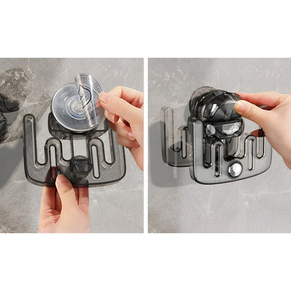 Suport pentru Incaltamintea de Casa, Flippy, fara Perforare, Montare pe Perete, Prindere Adeziva, 11.6x11x4.8cm, Gri Transparent-4