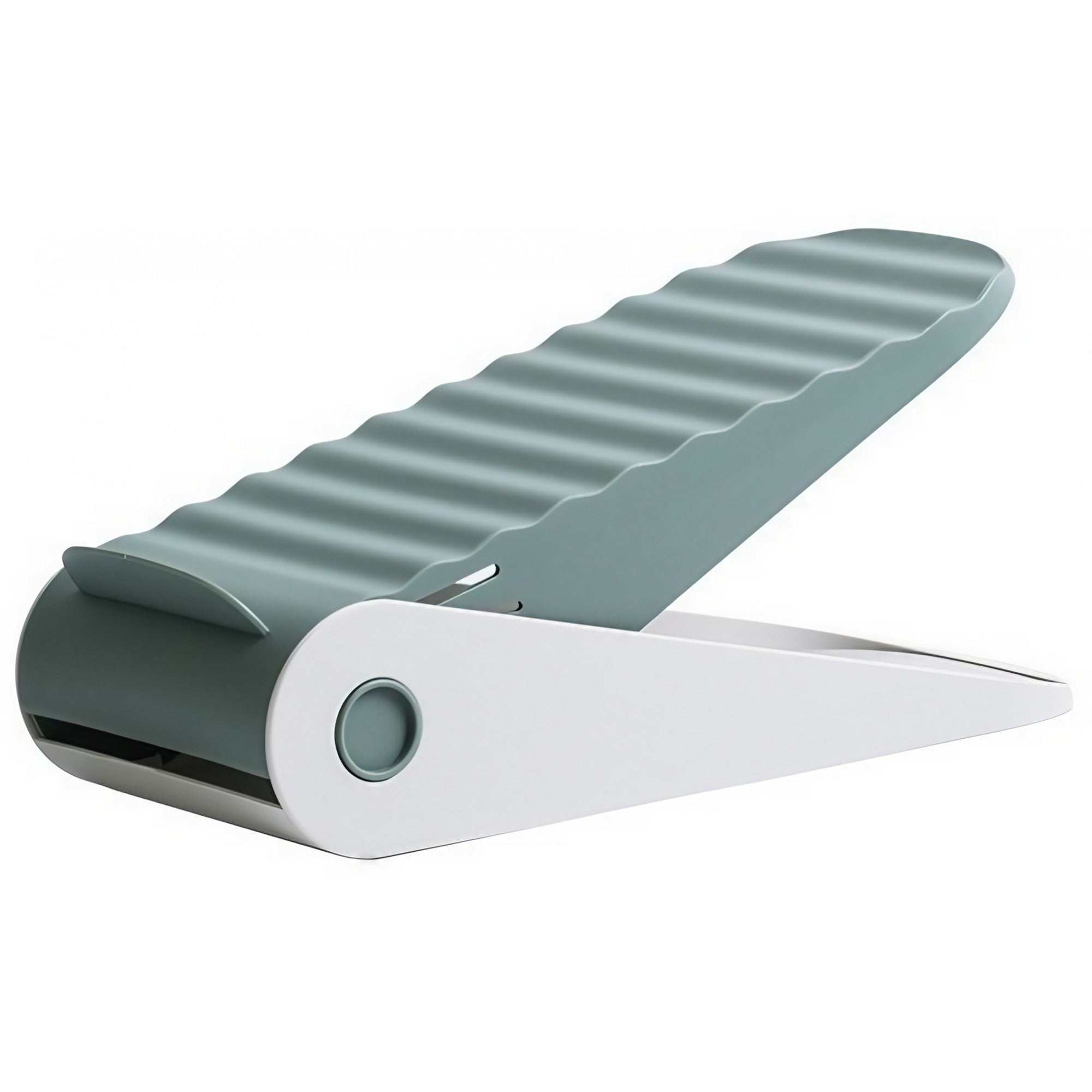Suport pentru Pantofi, Flippy, cu Două Straturi, Organizator, Antiderapant și Durabil, Inălțime Reglabilă, 25.5x11x7.5 cm, Verde, 150 g-0