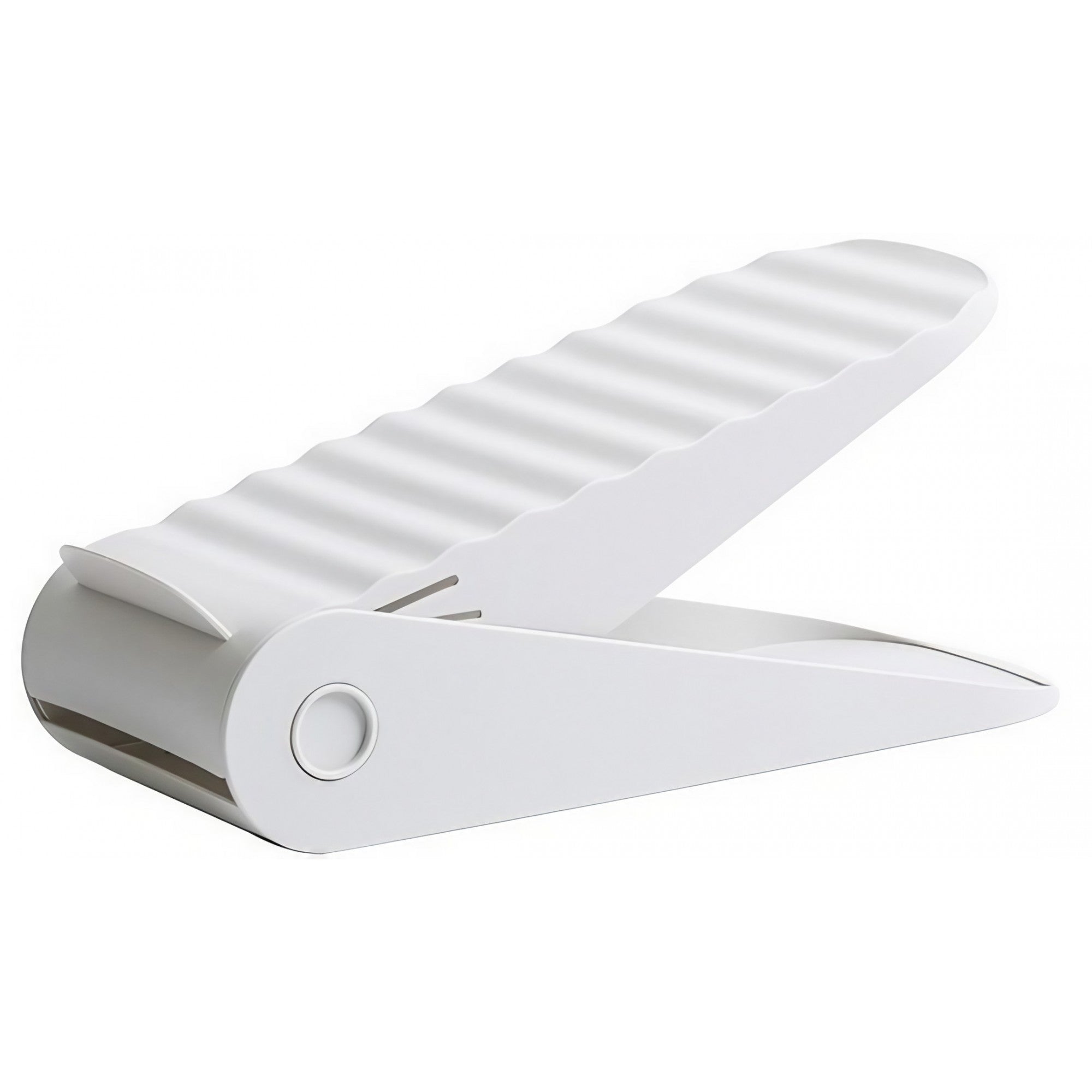 Suport pentru Pantofi, Flippy, cu Două Straturi, Organizator, Antiderapant și Durabil, Inălțime Reglabilă, 25.5x11x7.5 cm, Alb, 150 g-0