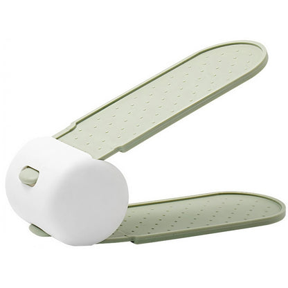 Suport pentru Pantofi, Flippy, cu Două Straturi, Organizator, Antiderapant și Durabil, Inălțime Reglabilă, 28x18x11 cm, Verde, 150 g-0