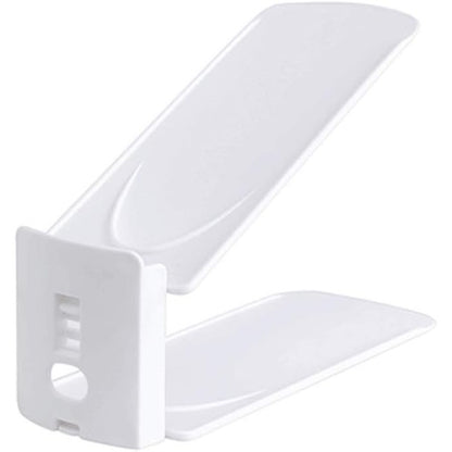 Suport pentru Pantofi, Flippy, din Plastic, Reglabil, 2 Niveluri, 27 x 10 x 20 cm, Alb-0