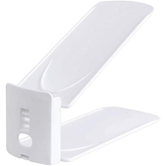 Suport pentru Pantofi, Flippy, din Plastic, Reglabil, 2 Niveluri, 27 x 10 x 20 cm, Alb-0