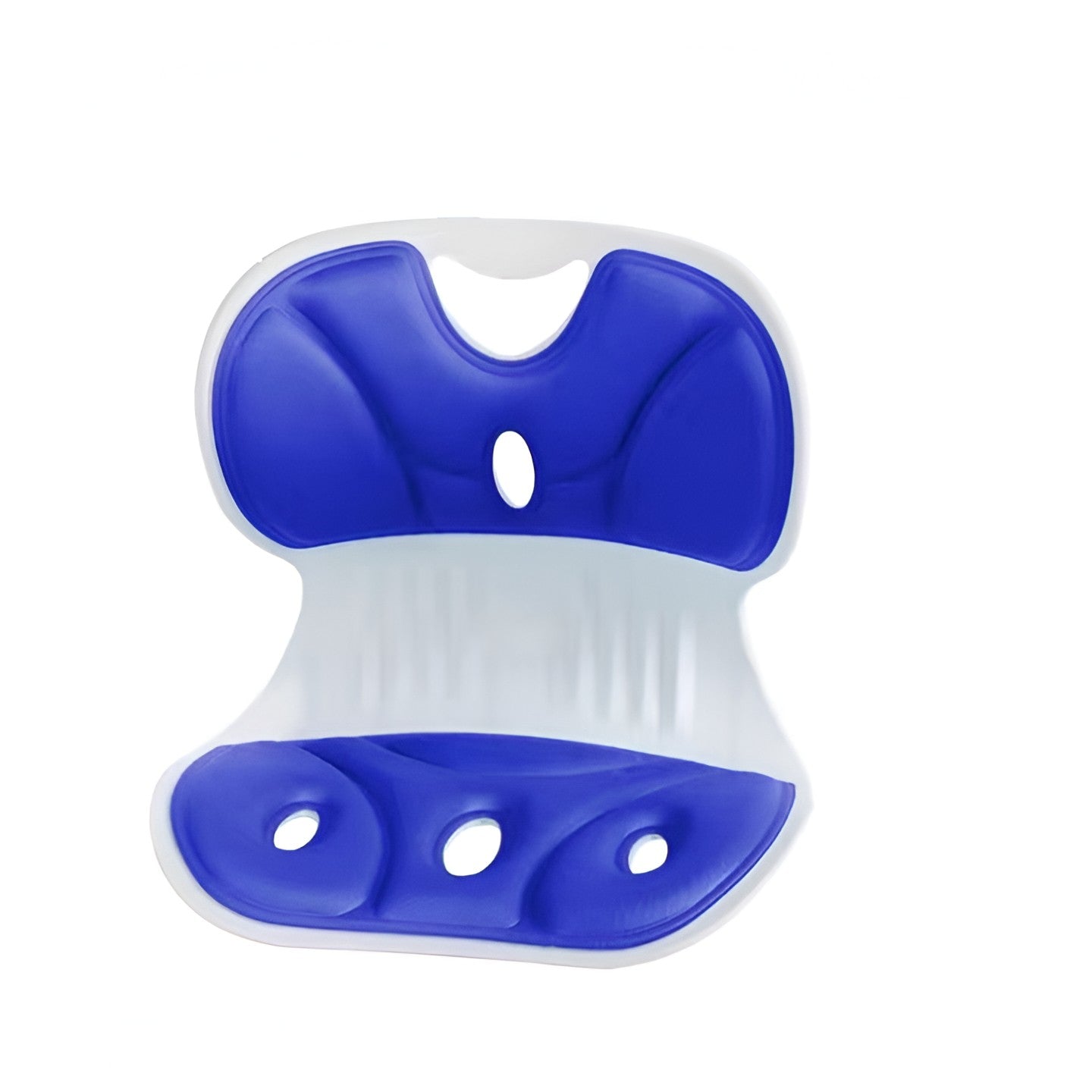 Suport pentru Scaun, Flippy, pentru Corectarea Posturii, Portabil, Ergonomic, Ameliorare Durere, Respirabil, 32x29x28 cm, Marime S, Albastru-3