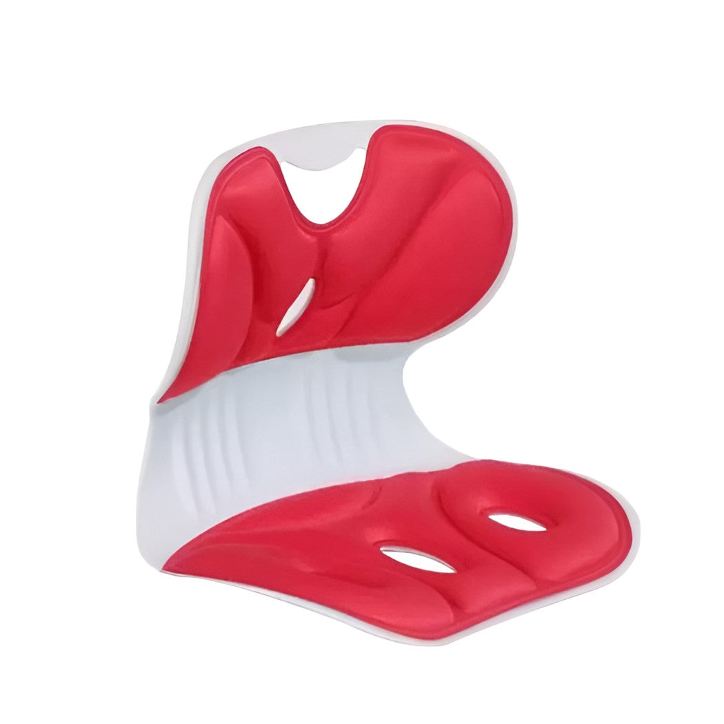 Suport pentru Scaun, Flippy, pentru Corectarea Posturii, Portabil, Ergonomic, Ameliorare Durere, Respirabil, 36x34x33 cm, Marime L, Rosu-0