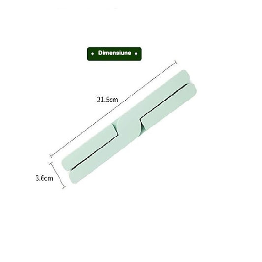 Suport pliabil din silicon pentru vase fierbinti Flippy, portabil, usor de depozitat, rezistent la temperaturi foarte ridicate, 14.5 x 7.5 x 1.6 cm, antialunecare, verde-1