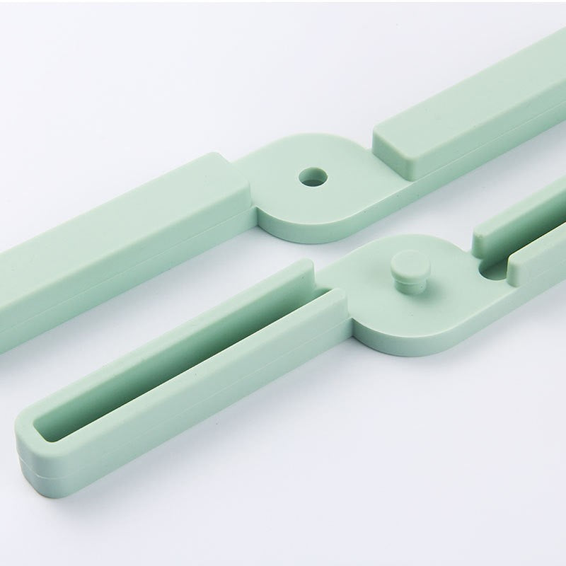 Suport pliabil din silicon pentru vase fierbinti Flippy, portabil, usor de depozitat, rezistent la temperaturi foarte ridicate, 14.5 x 7.5 x 1.6 cm, antialunecare, verde-6