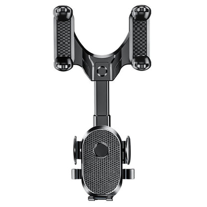 Suport Telefon Auto, Flippy, Pentru Oglinda Retrovizoare, din ABS, Reglabil 360°, Negru-9