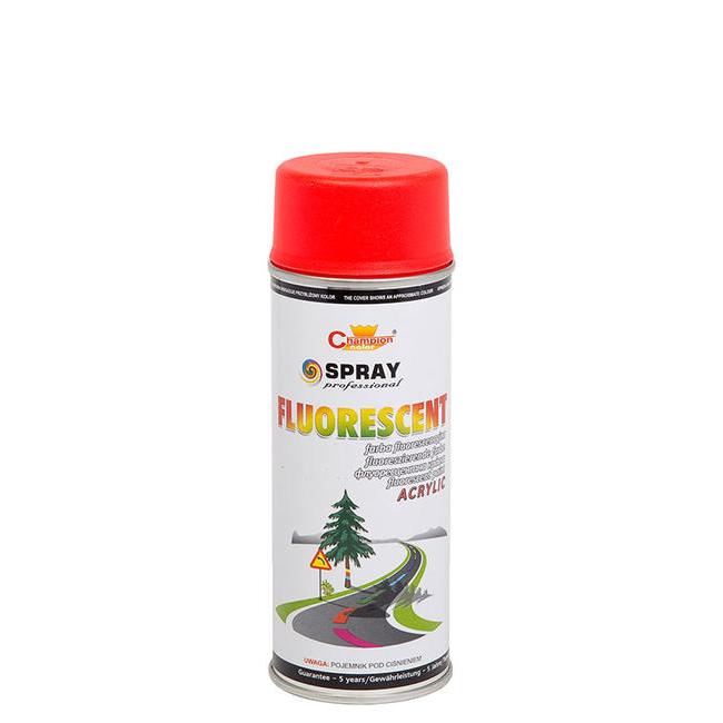 Spray Vopsea Fluorescent 400ml Rosu Champion Color-0