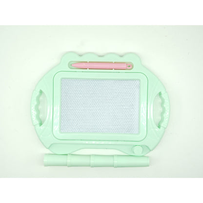 Tabla Magnetica pentru desen Flippy, Pix, forma dreptunghi, dimensiuni 23x17 cm, Dezvolta Creativitatea, cu picioare suport, Verde-4