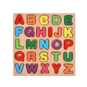 Tabla Montessori, Flippy, din Lemn, Educatie Timpurie Alfabet, 26 Litere Lemn, +18 Luni, 20 x 20 cm, Vopsea pe Baza de Apa, Multicolor-0