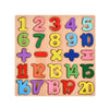 Tabla Montessori, Flippy, din Lemn, Educatie Timpurie Cifre, 25 Piese Lemn, +18 Luni, 20 x 20 cm, Vopsea pe Baza de Apa, Multicolor-0