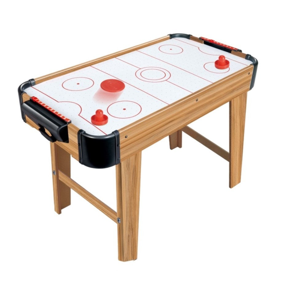 Masa Air Hockey Graffiti cu Picioare Lungi, Flippy, Lemn, 2 Pucuri, Tabela Scor, 2 Impingatoare, 76x38x61 cm, Maro-0