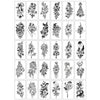 Set 30 tatuaje cu apa diverse modele, flori-0