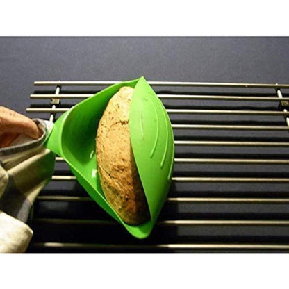 Tava de Copt pentru Cuptor, Flippy, pentru Paine, Peste, Legume, din Silicon, Pliabila, Multifunctionala, Forma pentru Preparare si Gatiere, 24.5x9 cm, Verde-5