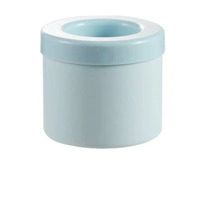 Tava de Gheata din Silicon cu Capac, Flippy, Forma de Gheata pentru Racirea Bauturilor, in Forma de Frapiera, Silicon fara BPA, Cuburi de Gheata, 9x8.5x8 cm, Albastru-0