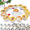 Set 16 sabloane reutilizabile pentru ornarea desertului sau a cafelei-0