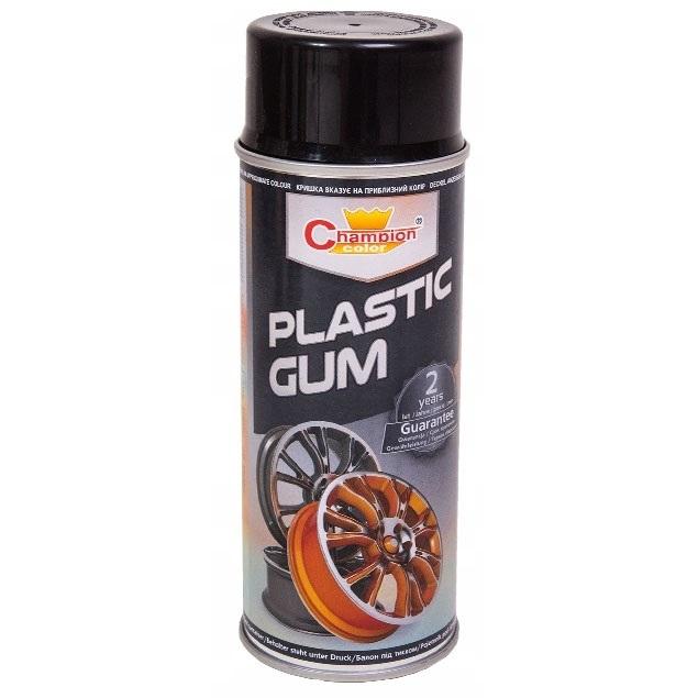 Spray Vopsea Cauciucata pentru Jante, culoare Neagra, 400ml, Champion Color-1