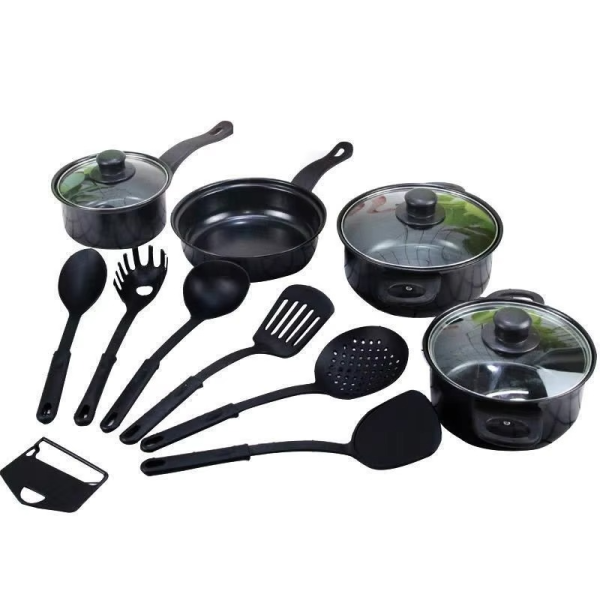 Set 13 Piese Vase Gătit Antiaderente Non-Stick – Gătești Ușor, Rapid și Fără Griji