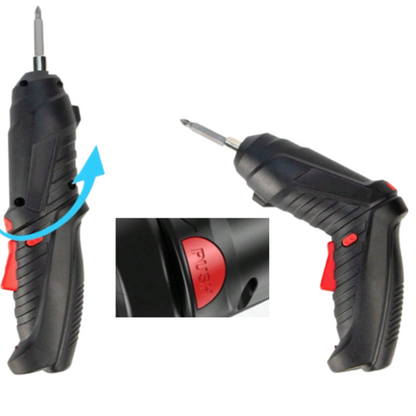 Șurubelniță Electrică Portabilă 3.6V cu 47 Piese – Set Complet pentru Bricolaj, Reparații și Montaj