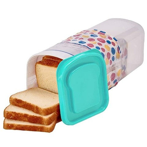 Cutie Depozitare Paine, Flippy, din Plastic, 34 x 13 cm, Pastreaza Prospetimea, Capac Verde-0