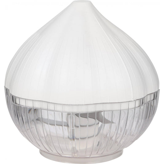 Tocator manual pentru usturoi, in forma de usturoi, cutite rezistente, utilizare prin apasare, material ABS si inox, 9.5x9.5x9.3 cm, alb-0
